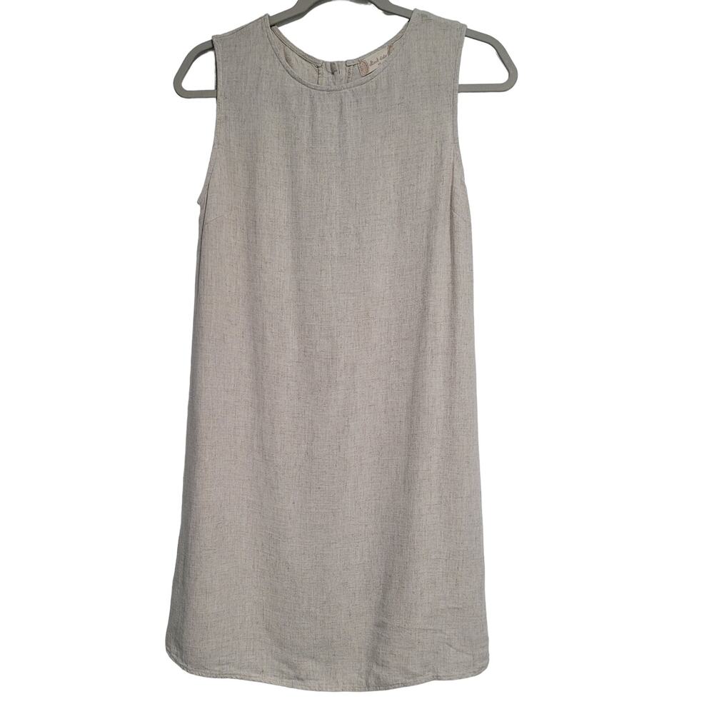 Altar'd State Tan Sleeveless Button Up Back Knee Length Dress Size XS